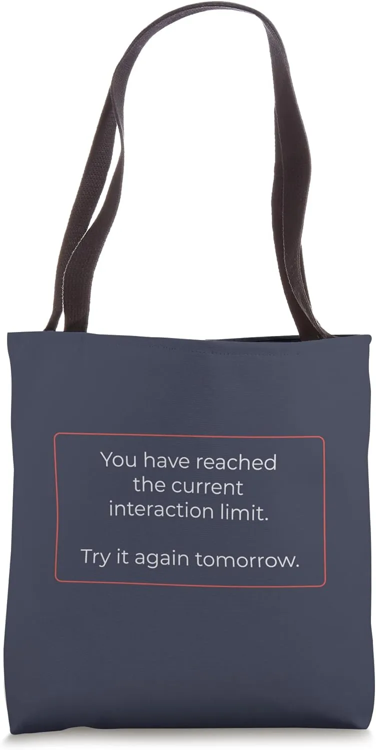 Human Interaction Limit Loner Antisocial Capacity Introvert Tote Bag