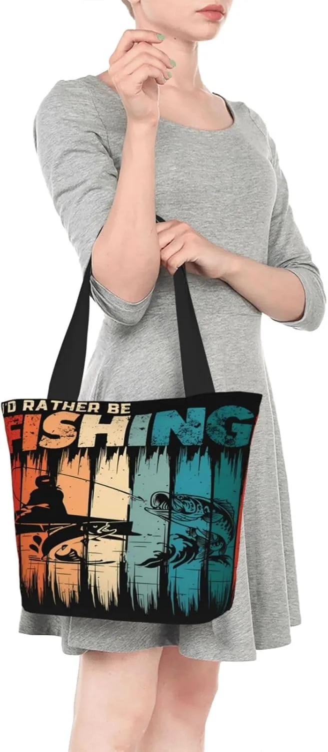 Im Just Here For The Halftime Show Football Tote Bag Lightweight Shopping Handbag Large Capacity Shoulder Bag