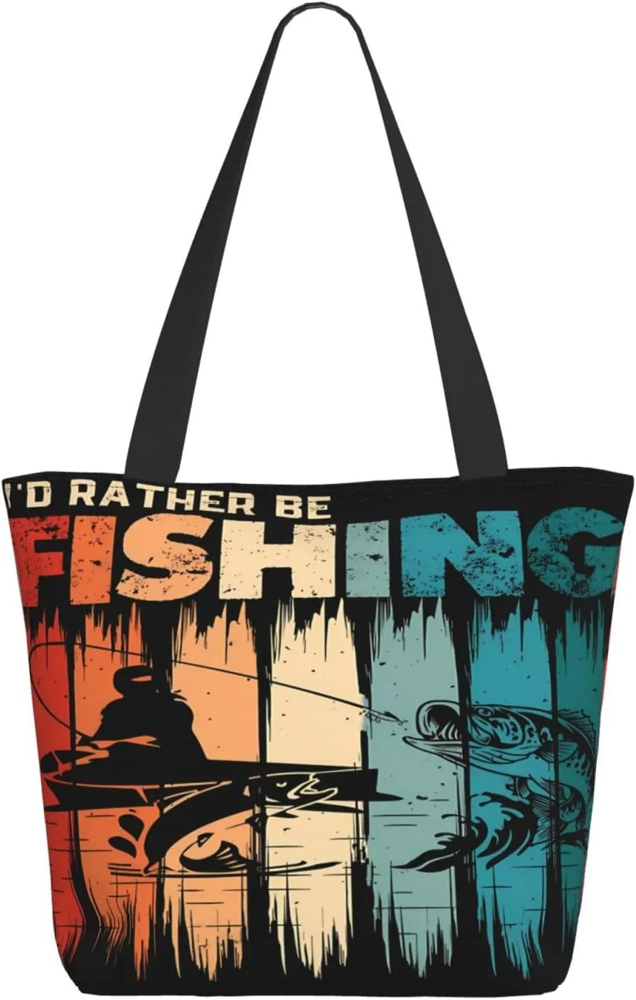 Im Just Here For The Halftime Show Football Tote Bag Lightweight Shopping Handbag Large Capacity Shoulder Bag
