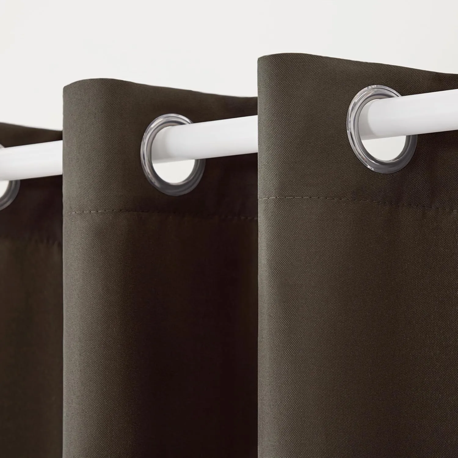 Indoor Outdoor Curtains, Light Filtering Opacity with Grommet Top, Water Repellent, 2-Pack Set