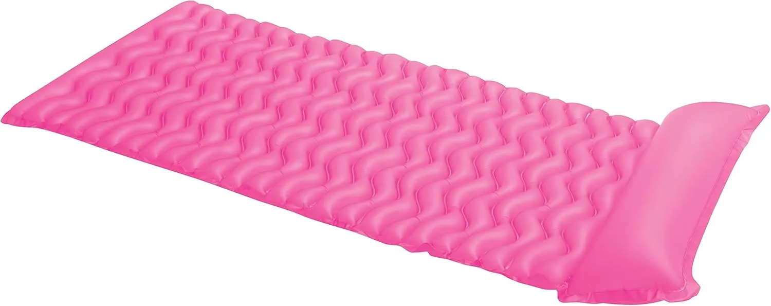 Intex Tote 'N Float Wave Mat Inflatable Floating Swimming Pool Beach Lounger