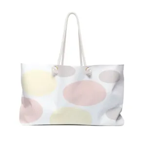 Jet Set Trendy Large Polka Dots Polyester Weekender Bag