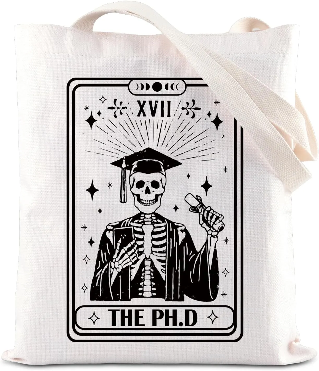 JNIAP THE PH.D Tote Bag PhD Grad Gifts Funny Graduation Gifts Doctoral Advisor Shouder Bag