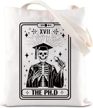 JNIAP THE PH.D Tote Bag PhD Grad Gifts Funny Graduation Gifts Doctoral Advisor Shouder Bag