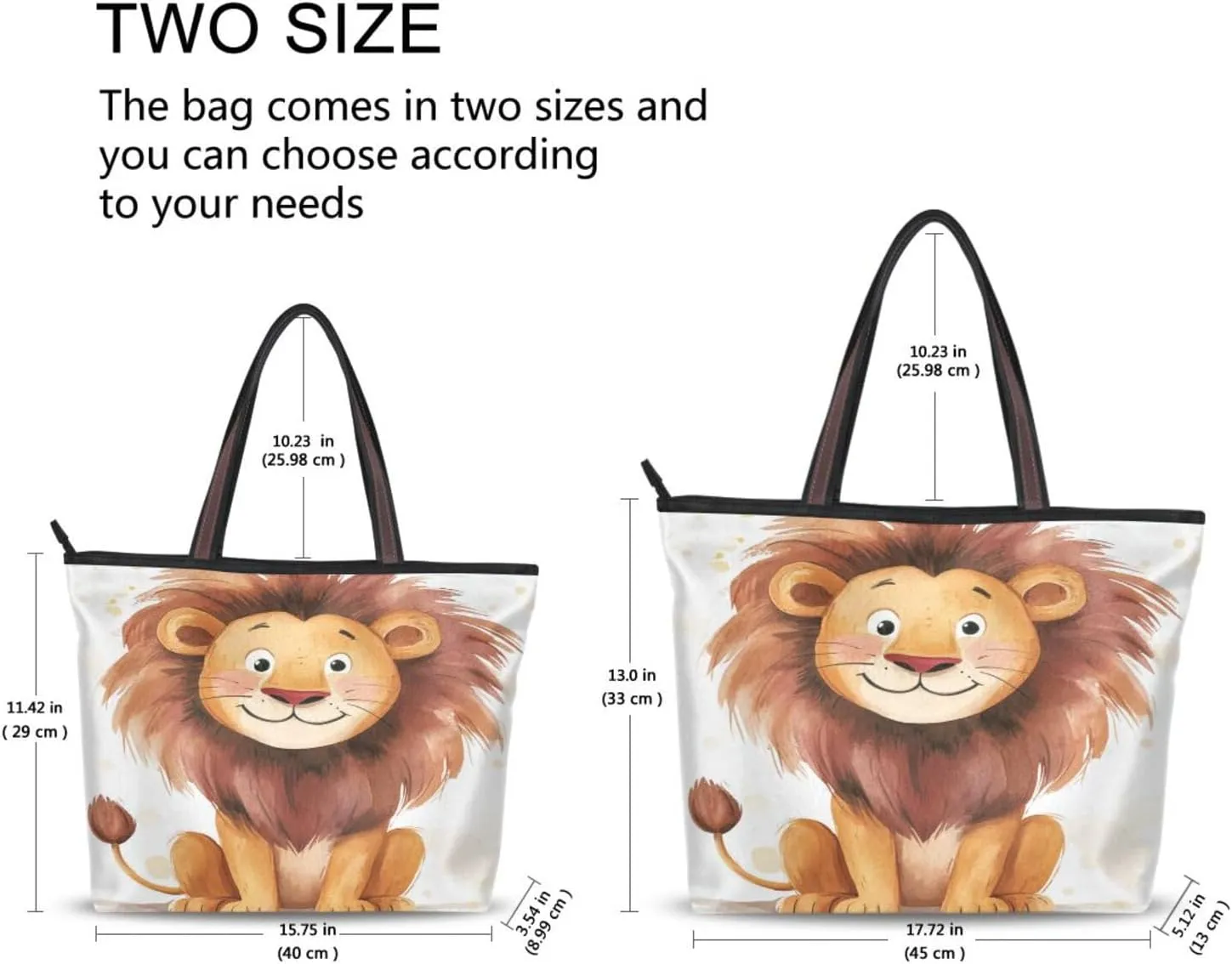 JSTEL Tote Bag for Women with Zipper,Polyester Tote Purse Holiday Tote Bag Work Handbag Women Gift