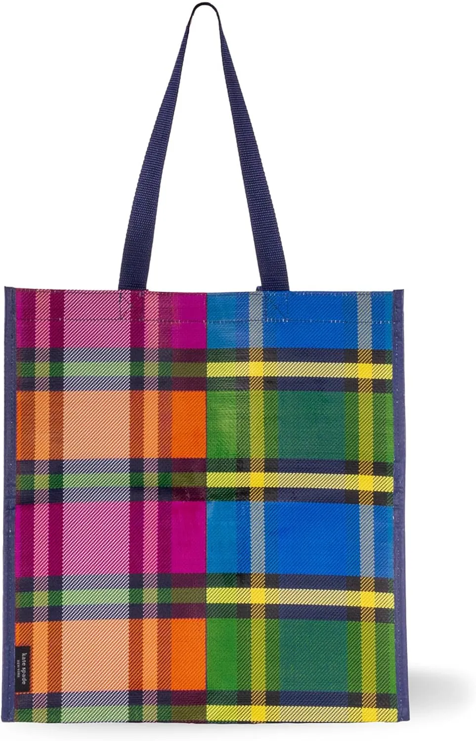 Kate Spade New York Reusable Shopping Bag, Grocery Tote with Shoulder Straps, Large Collapsible Tote