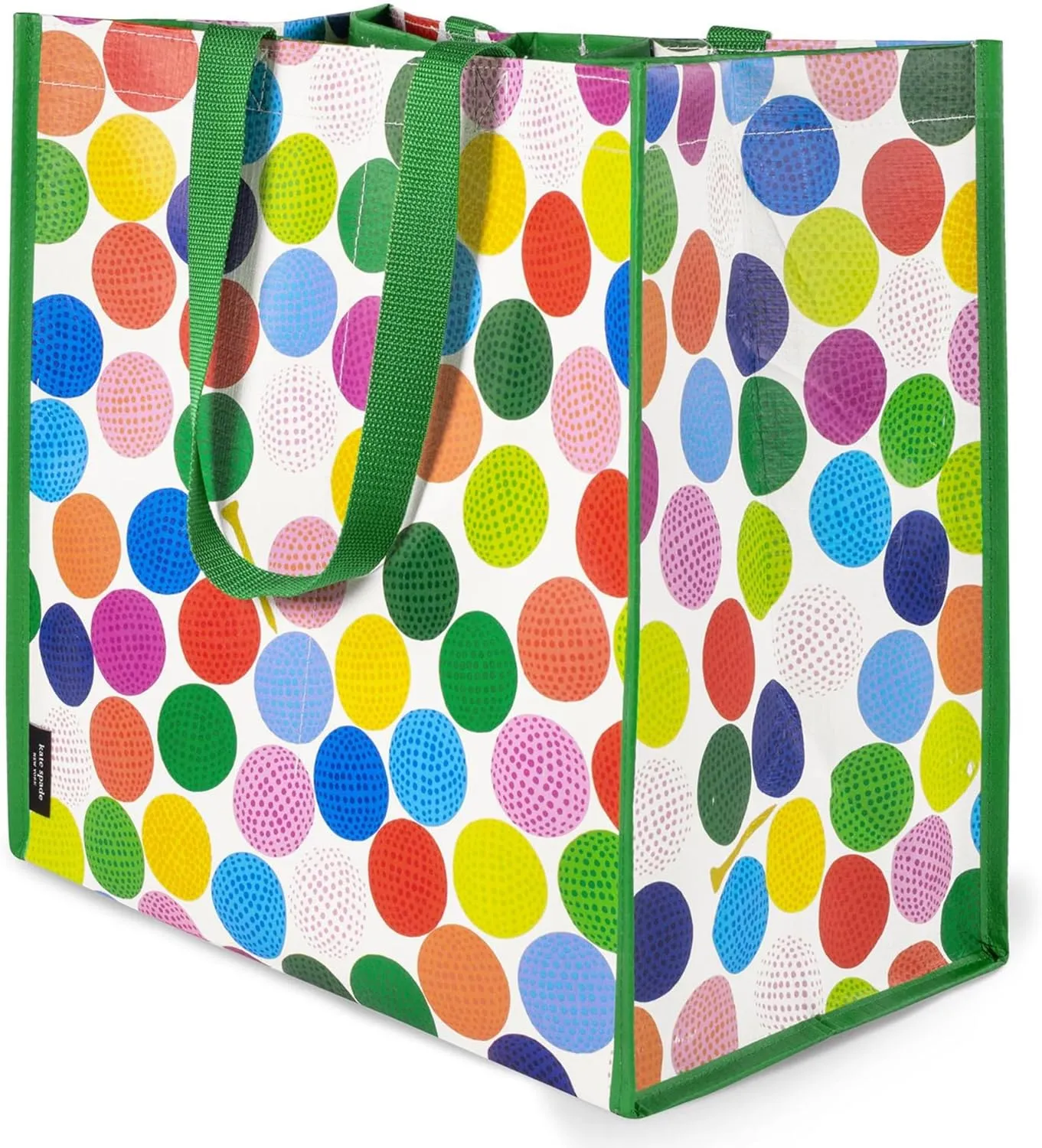 Kate Spade New York Reusable Shopping Bag, Grocery Tote with Shoulder Straps, Large Collapsible Tote