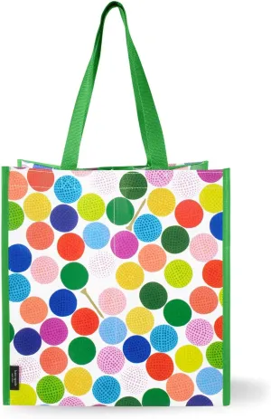 Kate Spade New York Reusable Shopping Bag, Grocery Tote with Shoulder Straps, Large Collapsible Tote