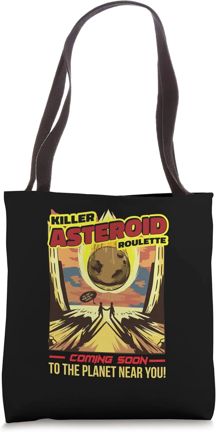 Killer Asteroid Roulette Meteor Rock Asteroid Tote Bag