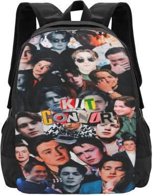 Kit Actors Connor Backpack Laptop Computer Backpacks Travel Bag Double Shoulder Daypack for Work Hiking 15.6 Inch