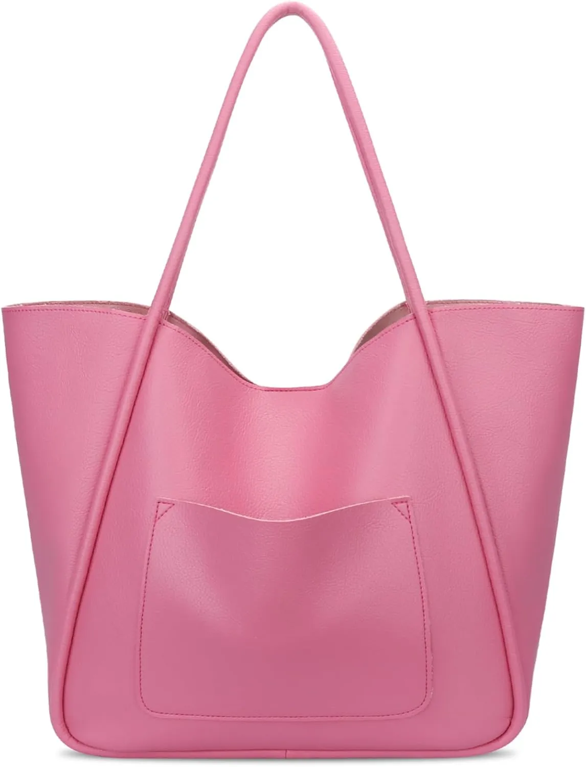 KKXIU Tote Bag for Women Vegan Leather Shoulder Purse Large Capacity Travel Bag