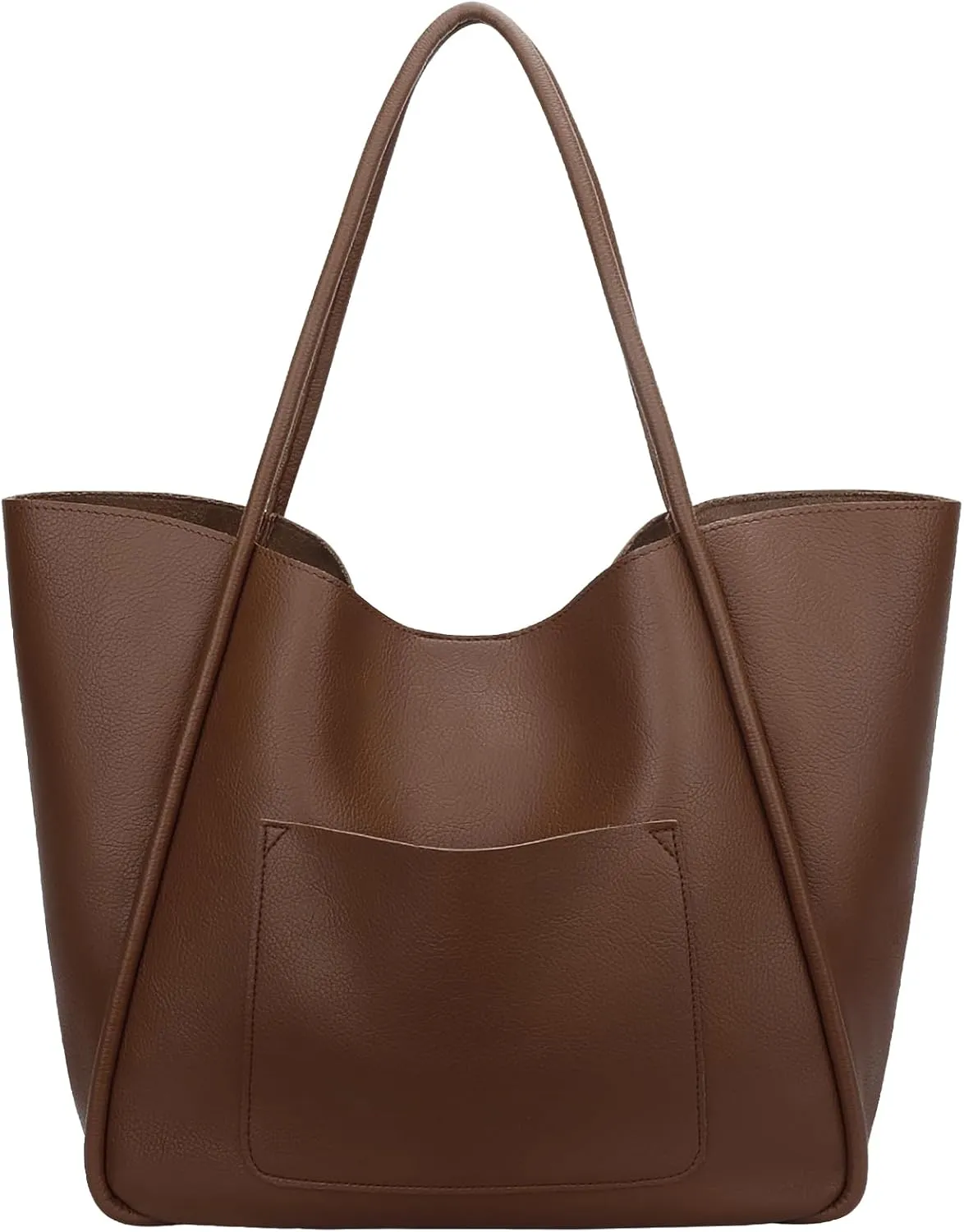 KKXIU Tote Bag for Women Vegan Leather Shoulder Purse Large Capacity Travel Bag