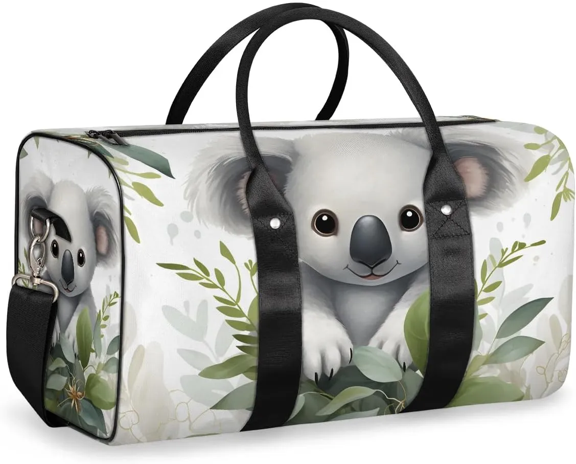 Koala Travel Duffel Bag for Women Men Waterproof Foldable Overnight Weekender Bag Large Capacity Sports Gym Bag
