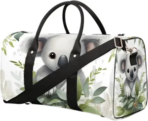 Koala Travel Duffel Bag for Women Men Waterproof Foldable Overnight Weekender Bag Large Capacity Sports Gym Bag