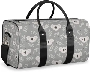 Koala Travel Duffle Bag, Weekender Bags for Women Men, Carry on Overnight Bag Waterproof Gym Bags, Hospital Bag for Labor and Delivery