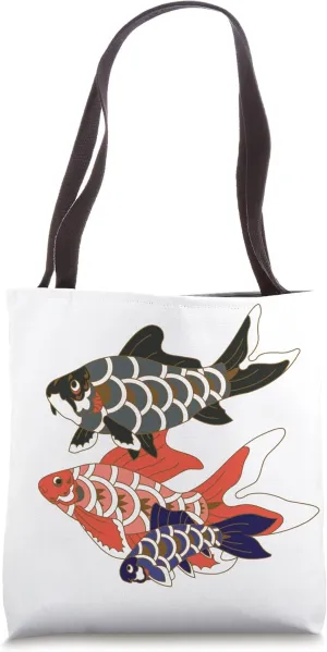 Koinobori Koi Family Tote Bag