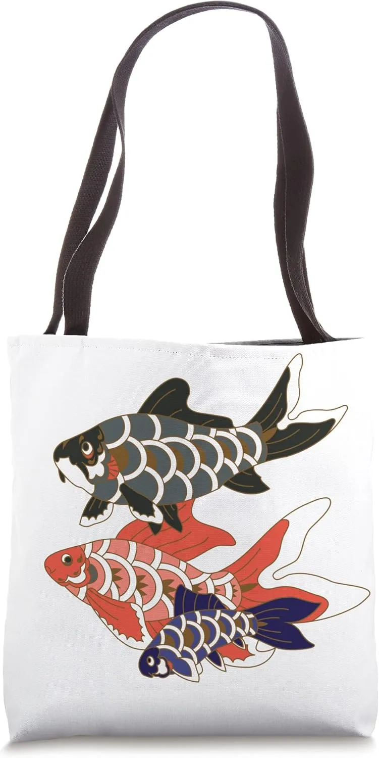 Koinobori Koi Family Tote Bag