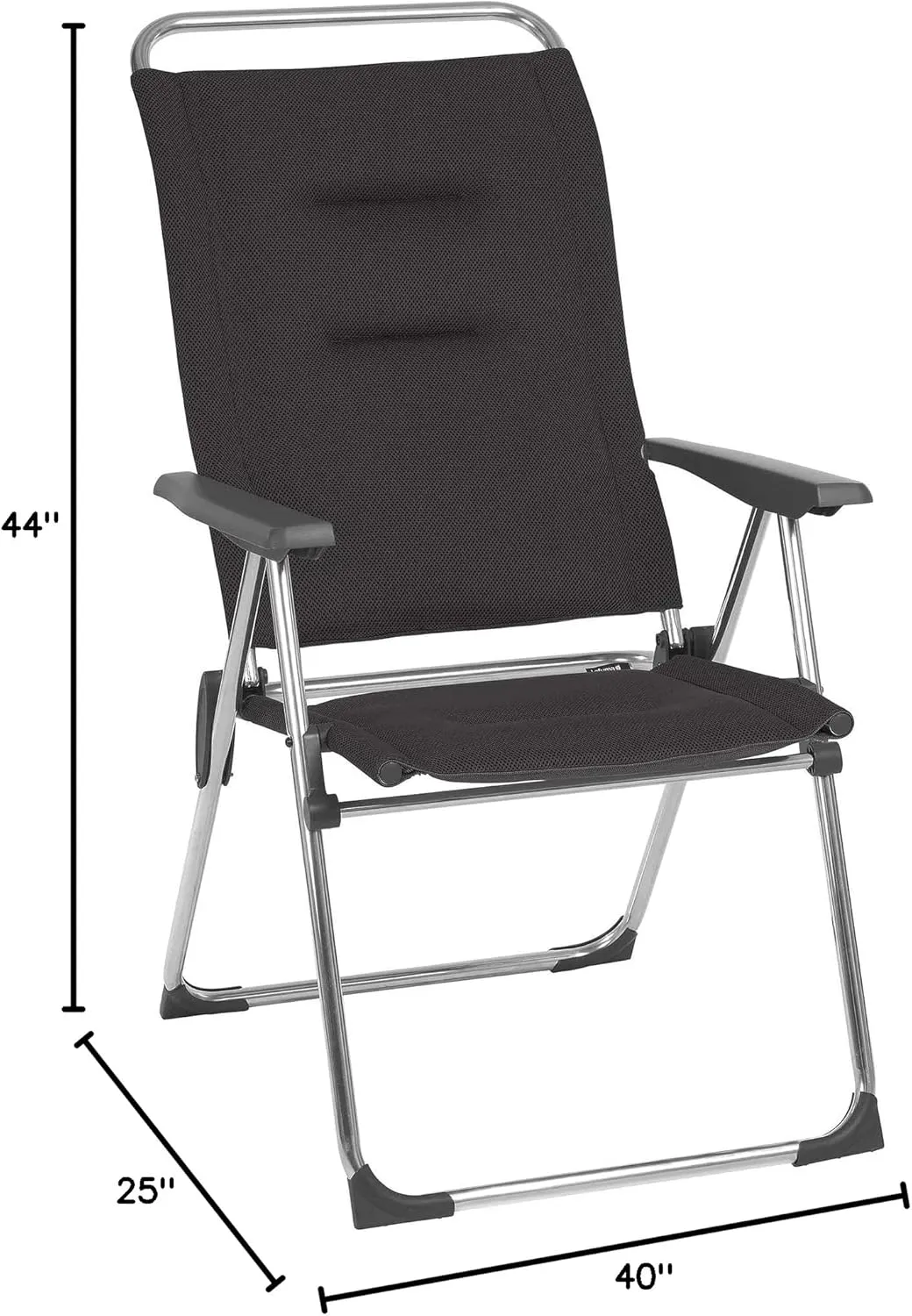 Lafuma ALU CHAM Folding Patio Chair, Acier