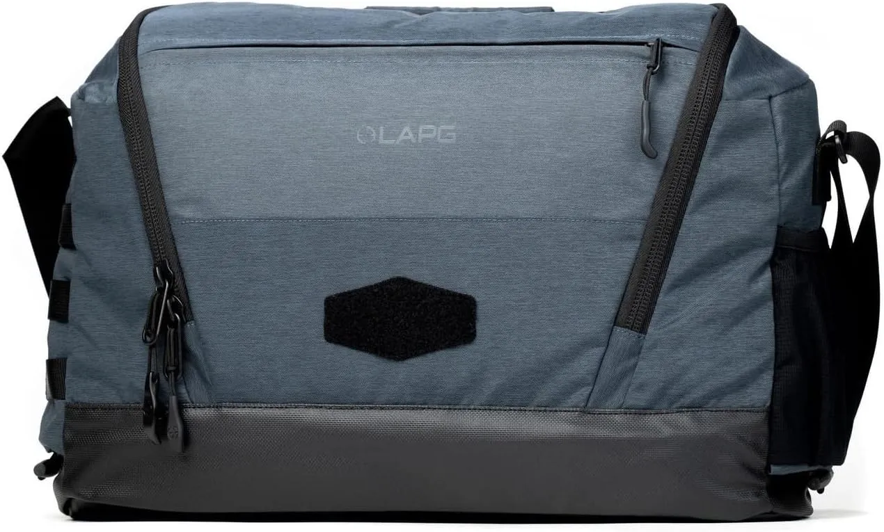 LAPG Terrain Stealth Messenger Bag, Covert EDC Messenger Bag, Tactical Crossbody Messenger Bag - Heather Midnight