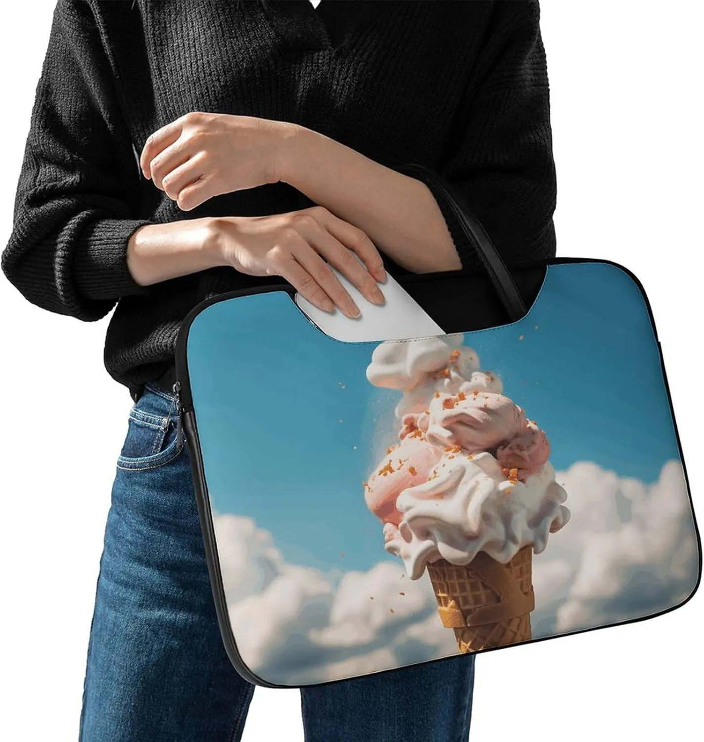 Laptop Shoulder Bag 16.5 Inch Laptop Bag Llama And Alpaca Computer Bag Messenger Bag for Men Women