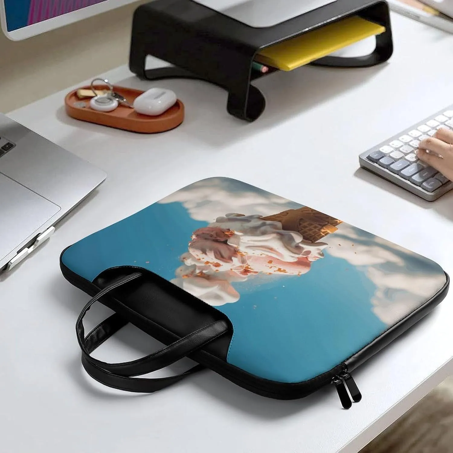 Laptop Shoulder Bag 16.5 Inch Laptop Bag Llama And Alpaca Computer Bag Messenger Bag for Men Women