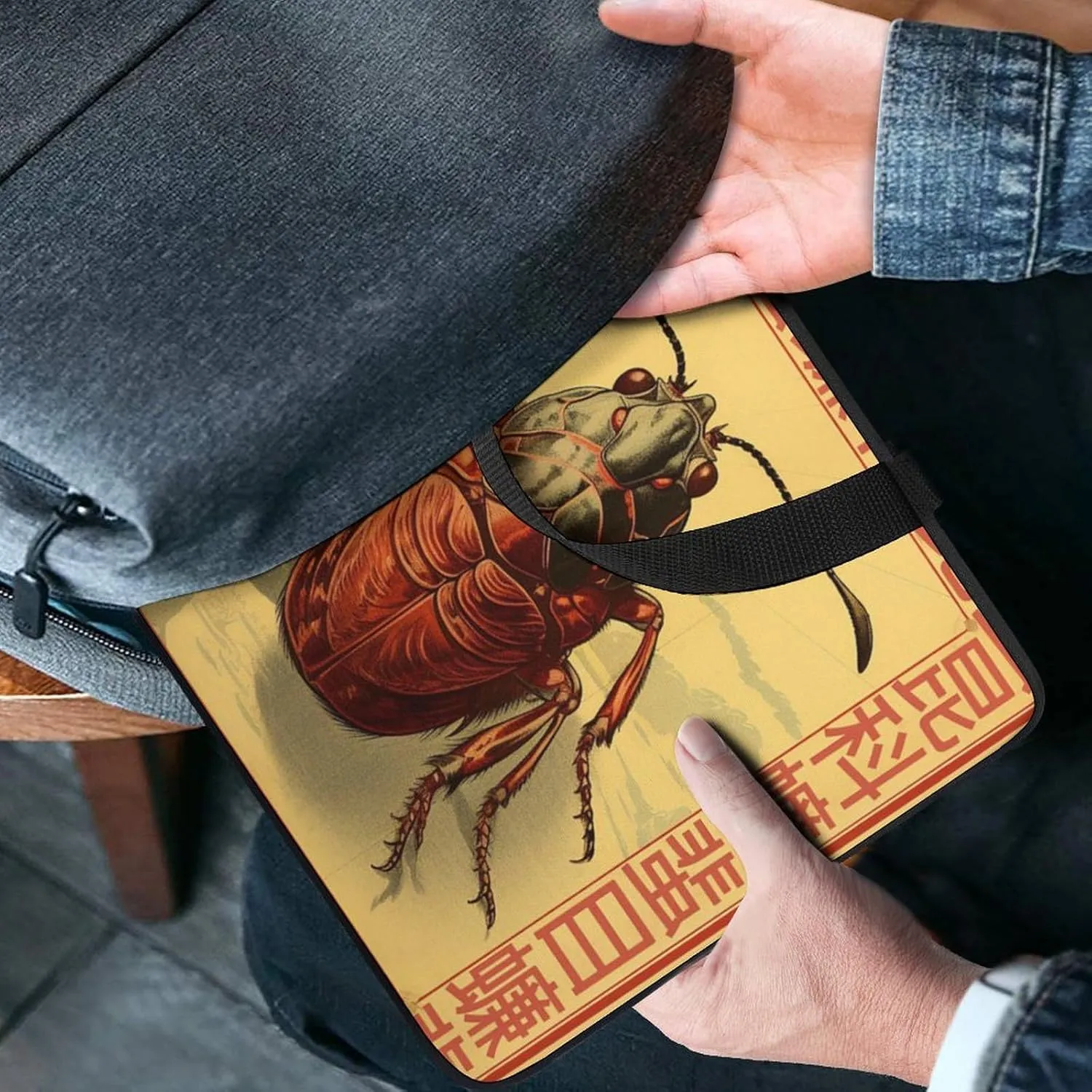 Laptop Shoulder Bag Laptop Bag Computer Bag Insect Cockroach Messenger Bag for Unisex