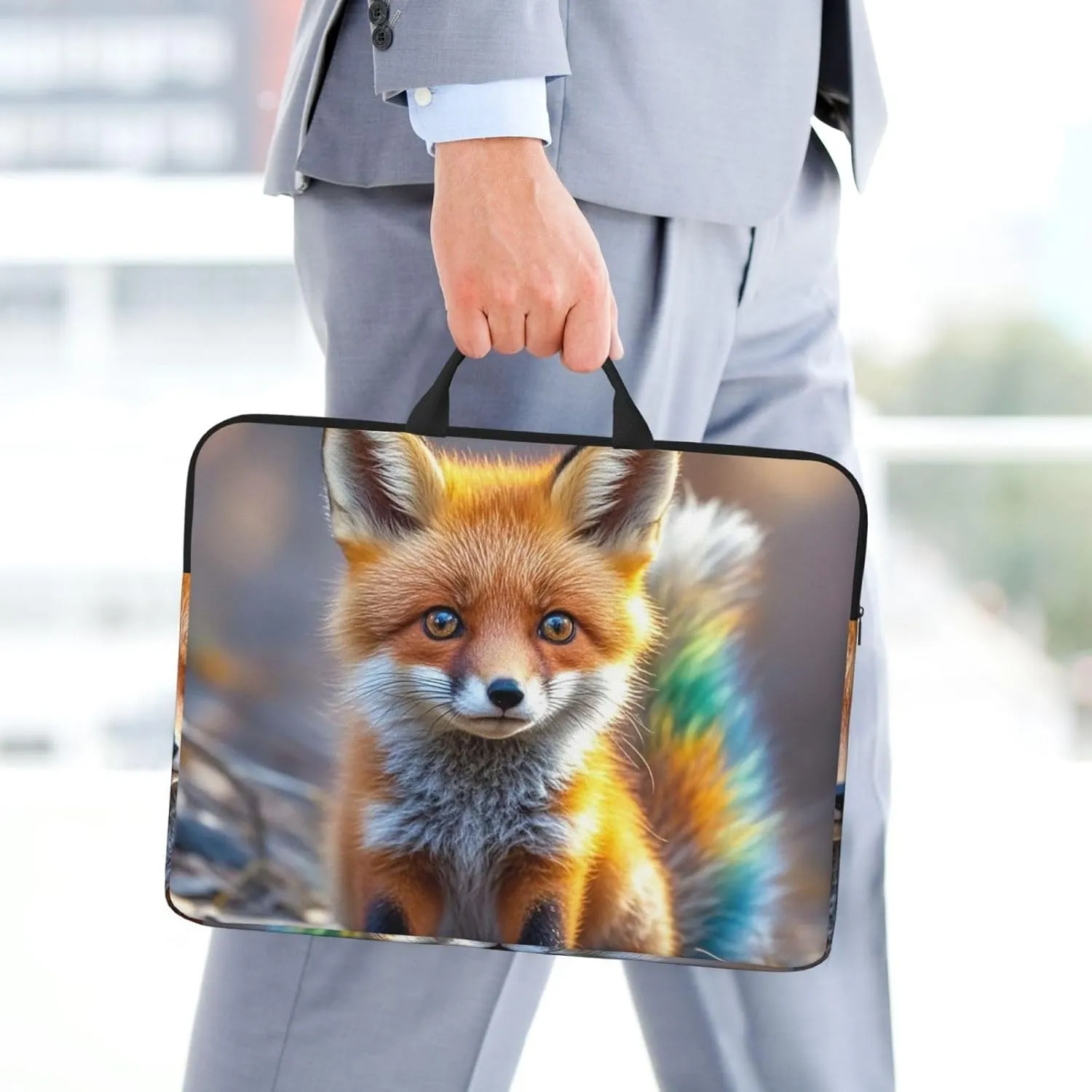 Laptop Shoulder Bag Messenger Bag Cute otter Laptop Bag Computer Bag for Men Women