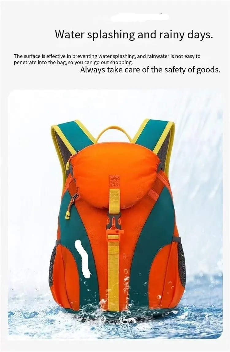 Large Capacity Waterproof Shoulder Bag for Couples - Ideal for Cycling, Hiking, and Travel(Light Blue)