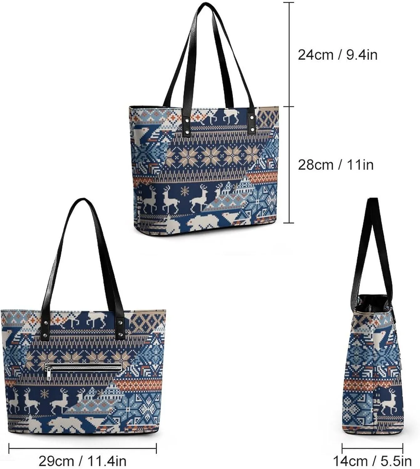 Large Capacity Work Tote Bag Handbag Waterproof Big Shoulder Commuter Bag