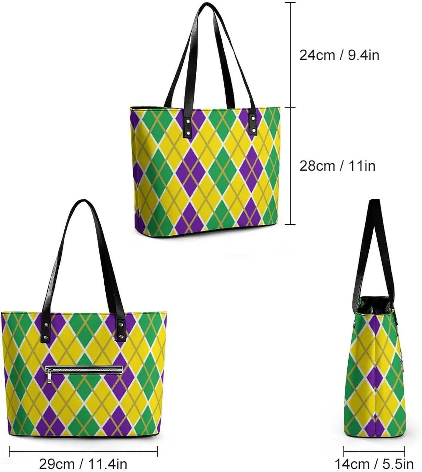 Large Capacity Work Tote Bag Handbag Waterproof Big Shoulder Commuter Bag