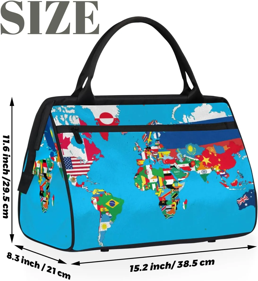 Large Tote Bag for Women with Zipper, Work Gym Tote Nurse Dance Yoga Bag for Sport, Travel