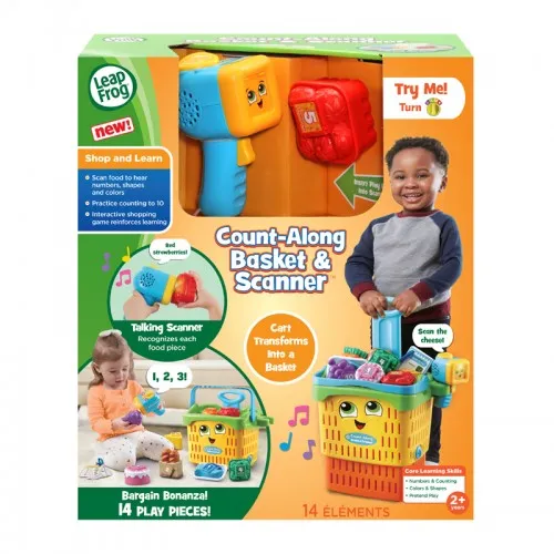 LeapFrog Count-along Basket and Scanner | 2 In 1 Shopping Trolley