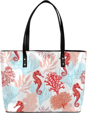 Leather Tote Bag for Women Fashion Shoulder Bag Purses and Handbags Large Capacity Satchel Bags for Work Travel