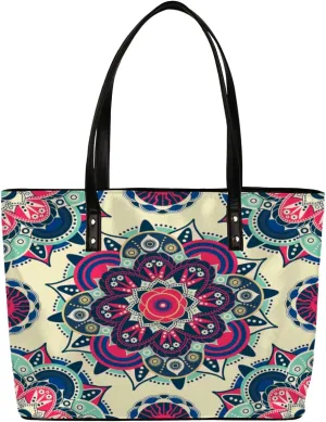 Leather Tote Bag for Women Fashion Shoulder Bag Purses and Handbags Large Capacity Satchel Bags for Work Travel