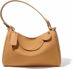 LeGeng Women's cowhide pillow bag, shoulder, crossbody, versatile, simple Boston Wrap underarm Hobo Bag with Adjustable Strap