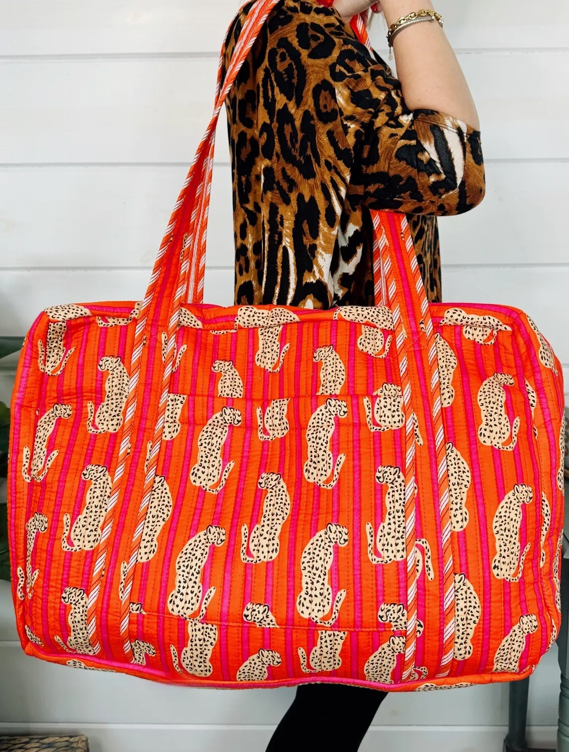 Leopard Overnight Bag