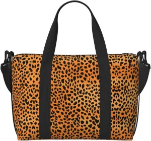 Leopard Print Print Versatile Gym Sports Bag,Companion For Your Journeys And Fitness Routines