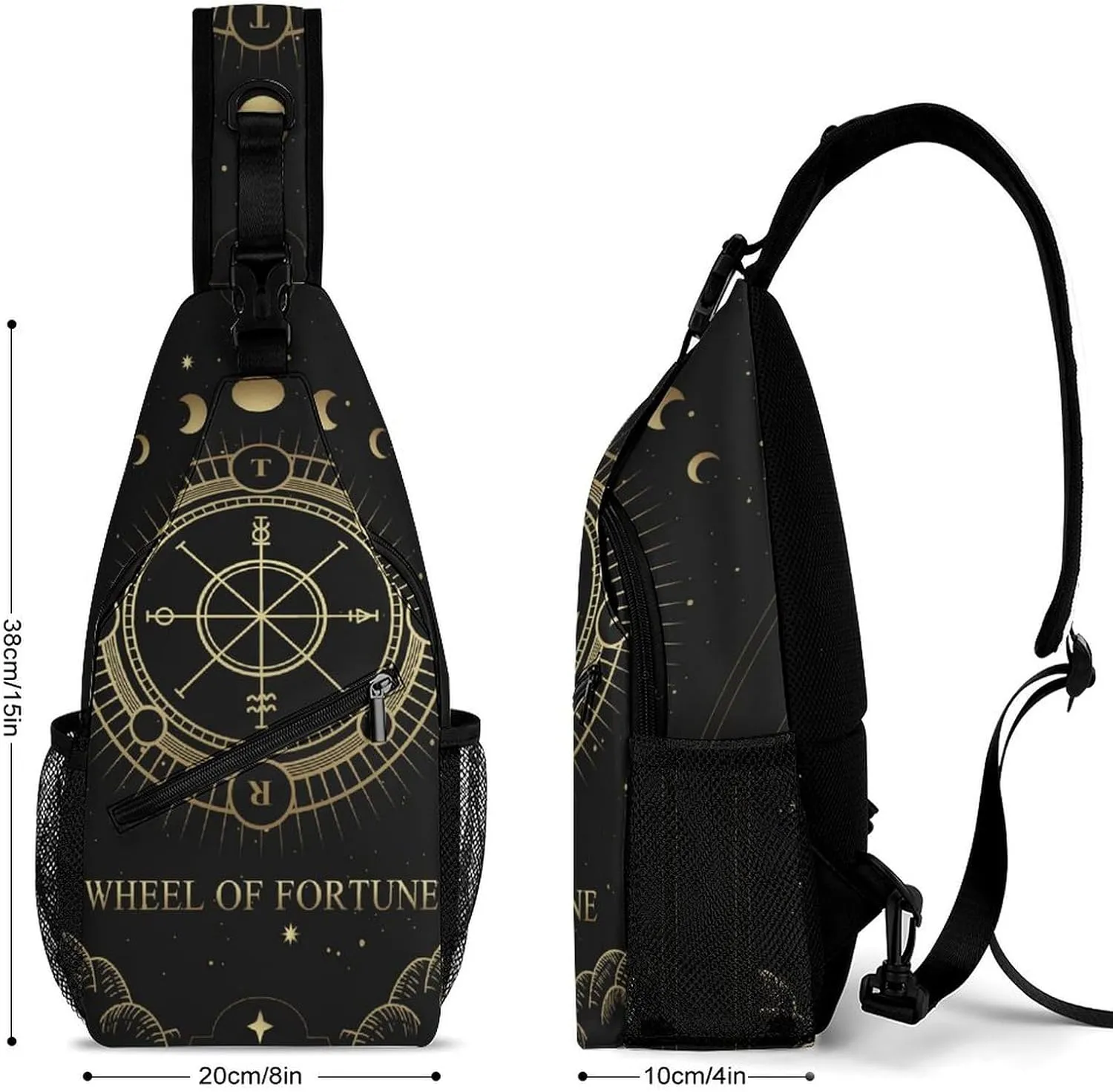 Leopard-print Sling Bag Crossbody Chest Bag Shoulder Bag For Travel Hiking Cycling Camping