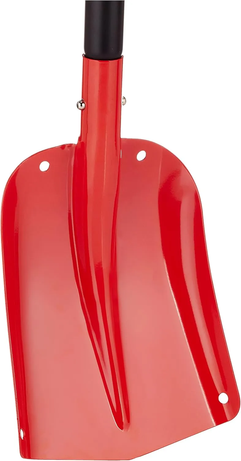Lifeline Aluminum Sport Utility Shovel, 3 Piece Collapsible Design, Perfect Snow Shovel for Car, Camping and Other Outdoor Activities, Red