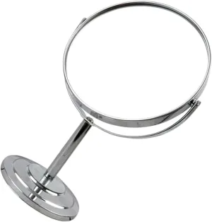 Lighted Makeup Mirror Vanity 10x Magnification Double-Sided Gold Vintage Mirror for Tabletop