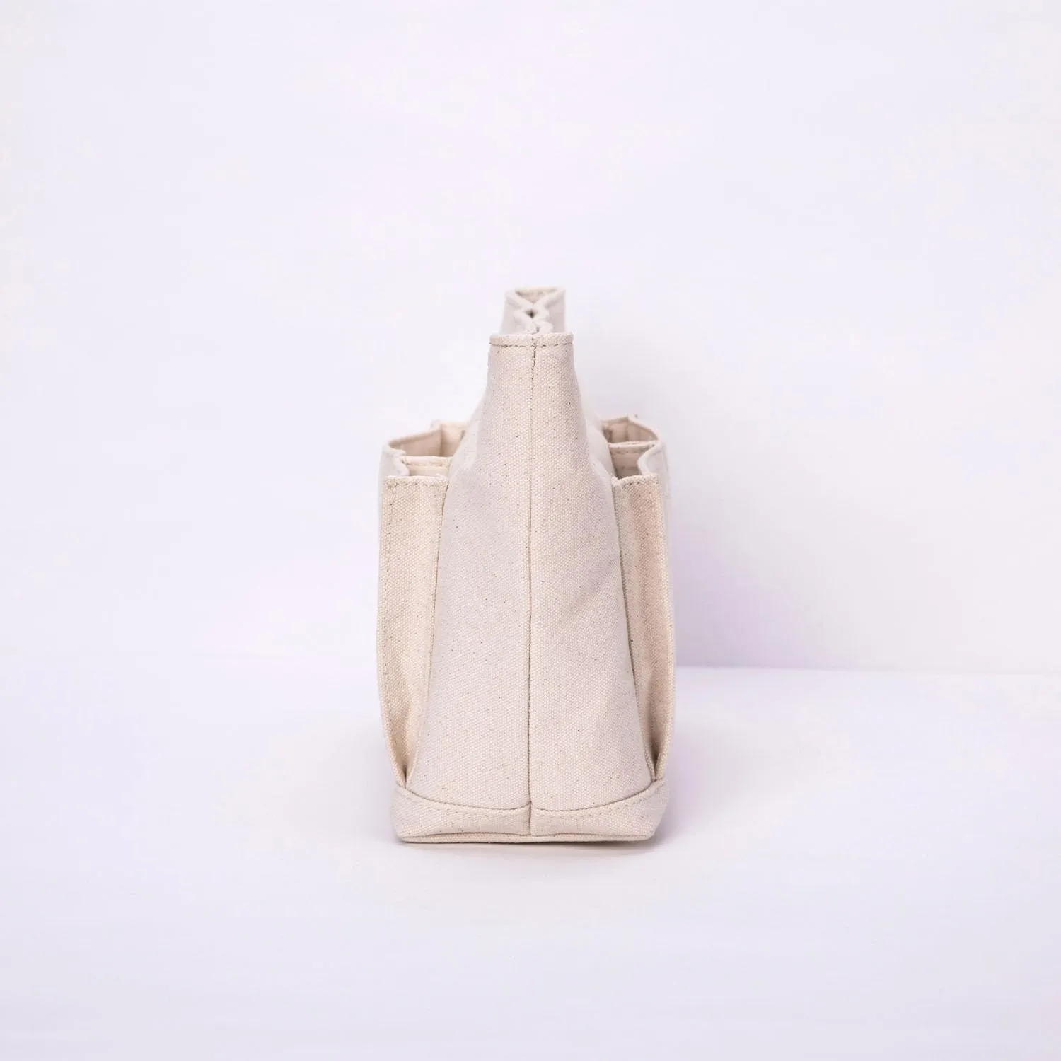 Lightweight Handbag Organizers Insert with Multiple Pockets Handbag Organizer for Storage and Organization Cosmetic Bag Cotton Canvas (M, Beige)