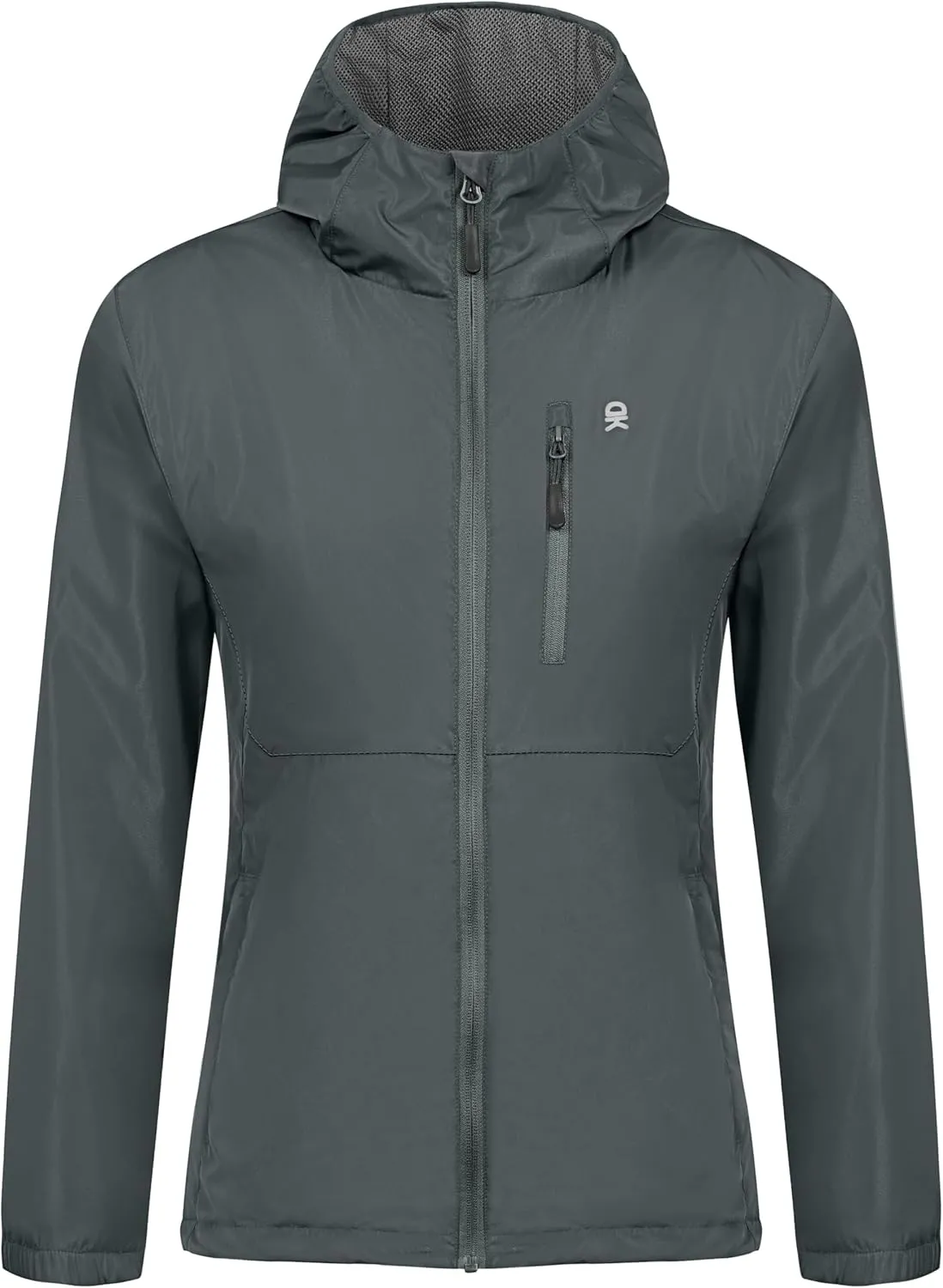 Little Donkey Andy Womens Windbreaker Jacket with Hood, Water Repellent Light Jacket for Women Wrinkle Reduction