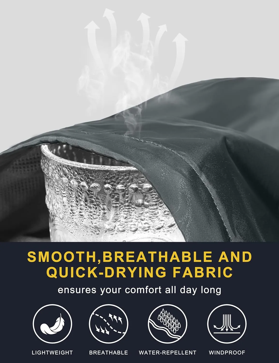 Little Donkey Andy Womens Windbreaker Jacket with Hood, Water Repellent Light Jacket for Women Wrinkle Reduction