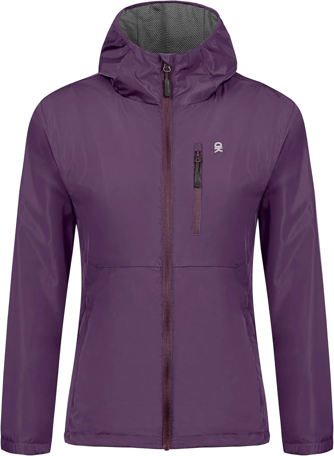 Little Donkey Andy Womens Windbreaker Jacket with Hood, Water Repellent Light Jacket for Women Wrinkle Reduction