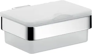 Loft 53900101 Wipe Box Plastic White/Chrome Width 155.5 mm Wet Paper Dispenser for Toilet, Normal