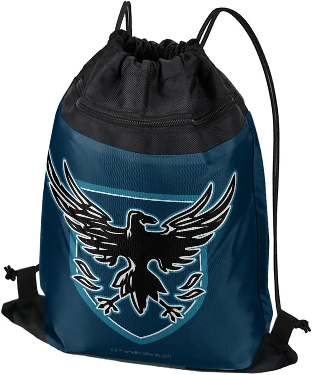 LOGOVISION Game of Thrones Night Watch Crow Drawstring Backpack Sports Bag Sackpack 17" x 13", Perfect for Gym, Yoga or Practice