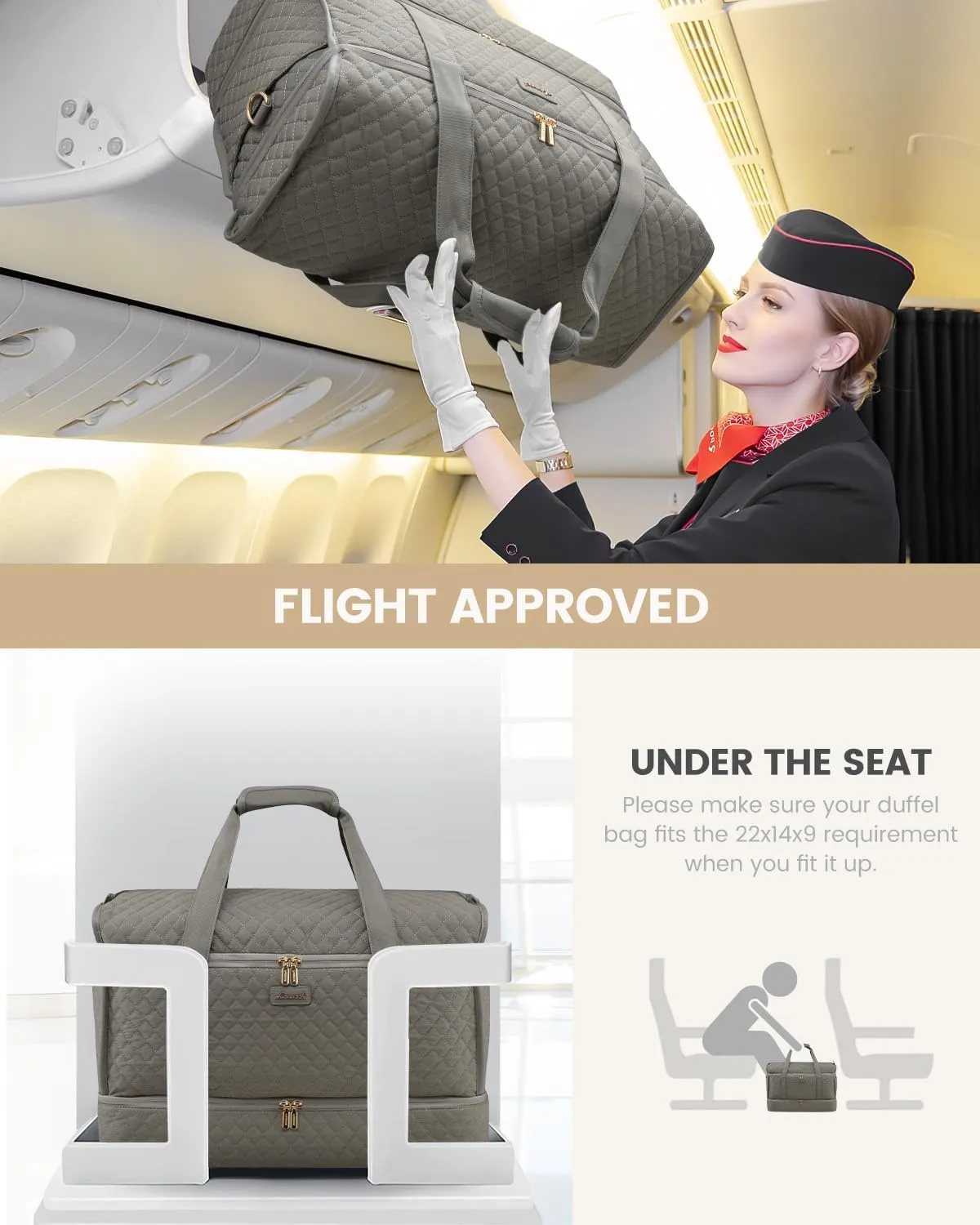LOVEVOOK Large Travel Duffle Bag, Weekender Bags for Women With Shoe Compartment, Overnight Hospital Bag For Women Labor Delivery, Carry on Bag Personal Item Travel Bag, Yoga Gym Duffel Bag