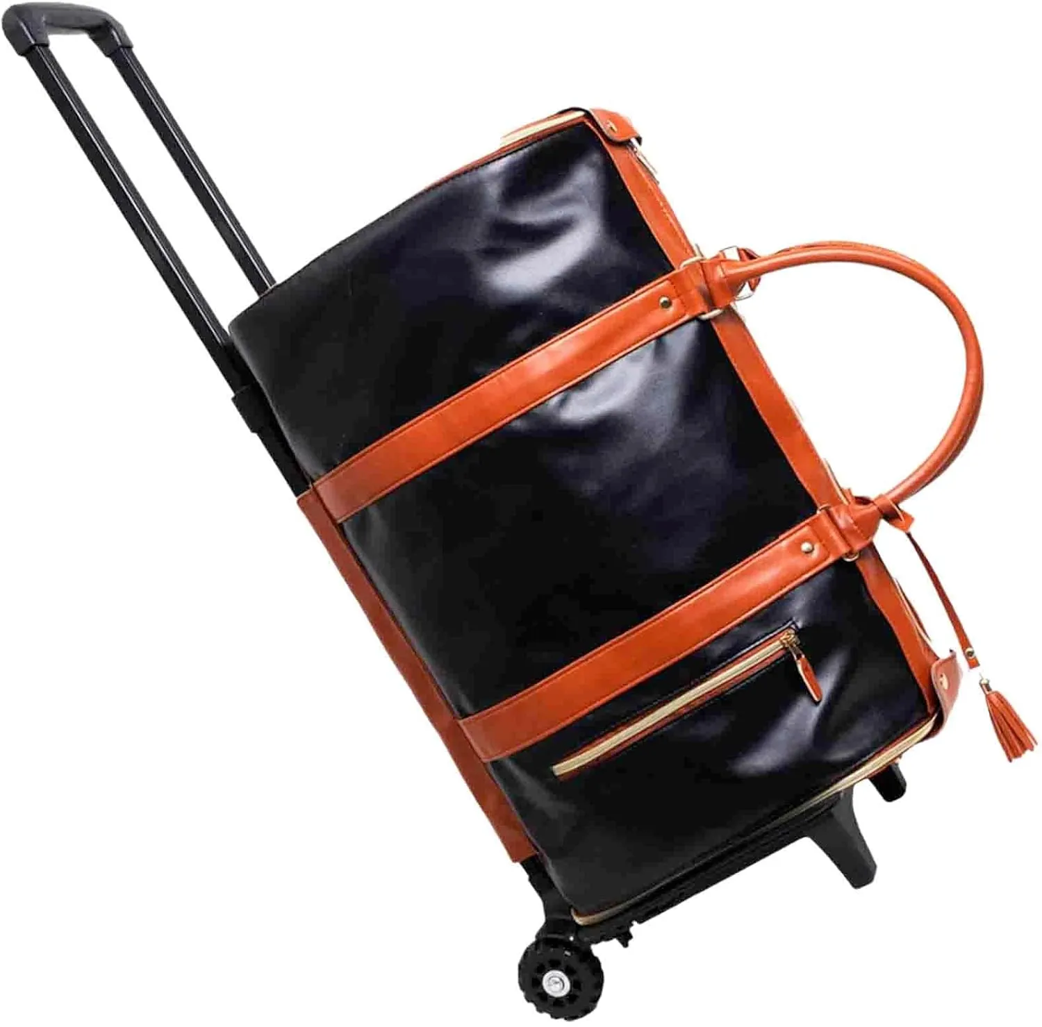 Luxemega Bag, Luxemega Travel Bag, Jenni Bag, Jennibag, Jenni Bag Travel Bag with Wheels (Black-With wheels)
