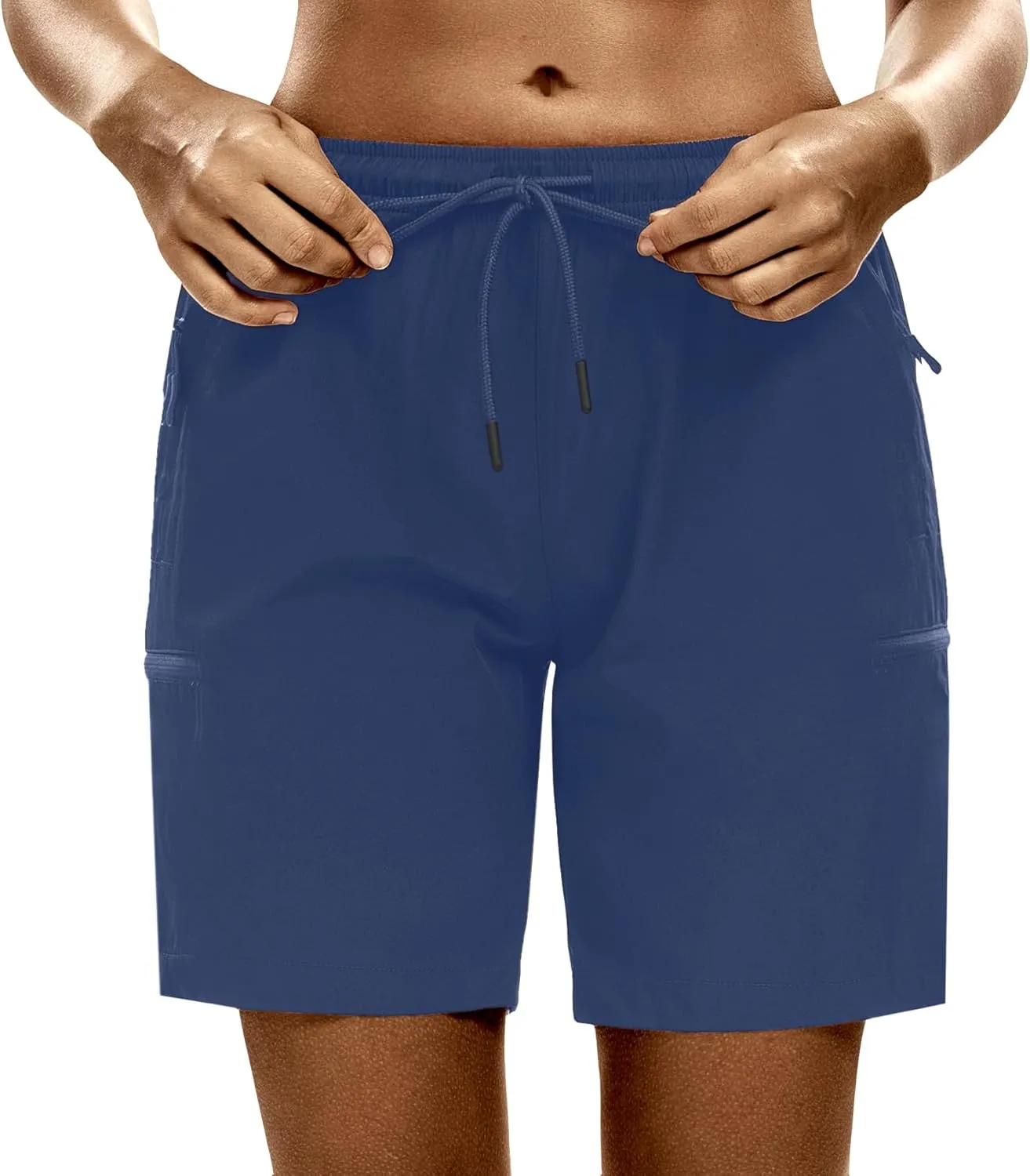 LXNMGO Women's 7" Hiking Shorts Quick Dry Lightweight Cargo Pockets Outdoor Summer Golf Athletic Shorts for Women
