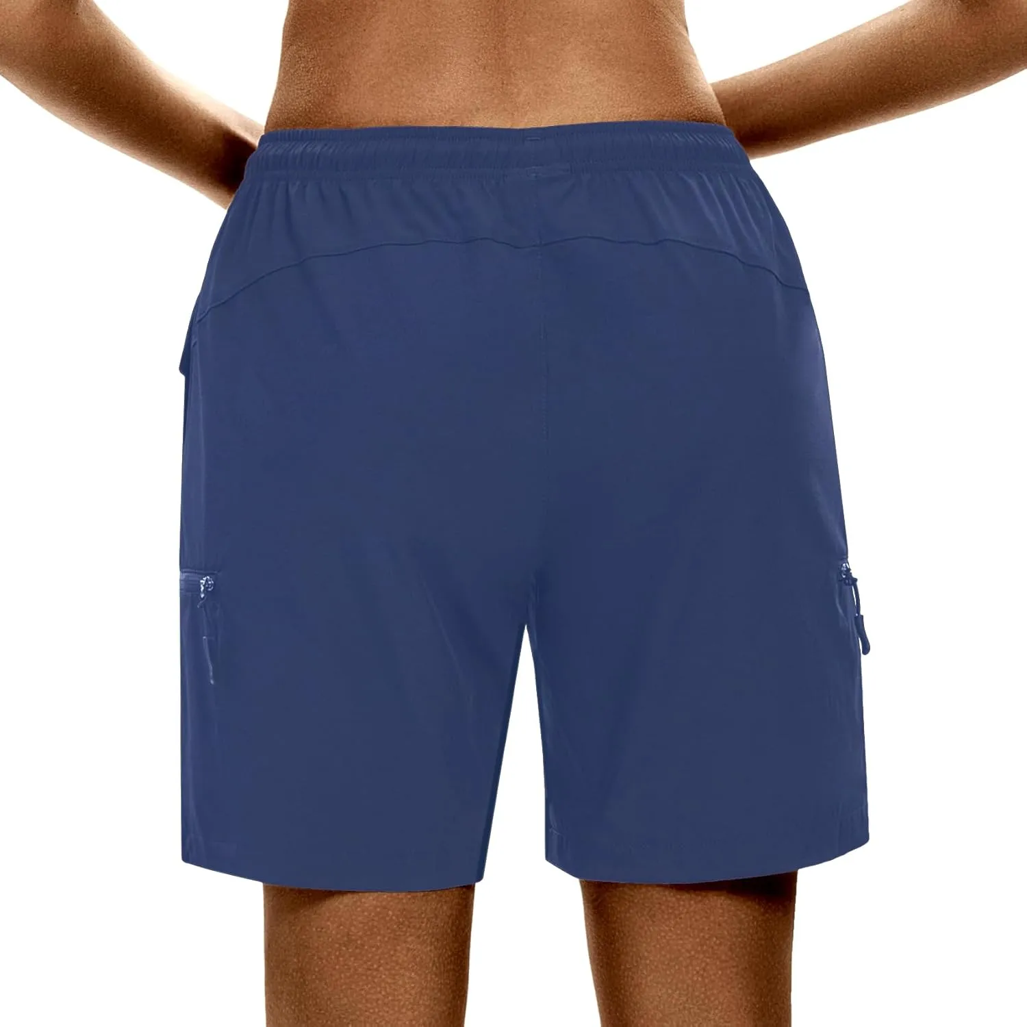 LXNMGO Women's 7" Hiking Shorts Quick Dry Lightweight Cargo Pockets Outdoor Summer Golf Athletic Shorts for Women